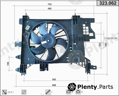 AHE 323.062 — Fan, engine cooling