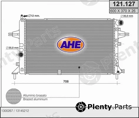 AHE 121.127 — Radiator, engine cooling