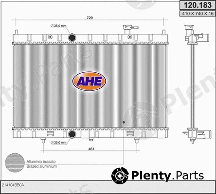 AHE 120.183 — Radiator, engine cooling