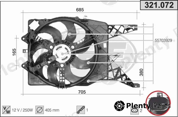 AHE 321.072 — Fan, engine cooling