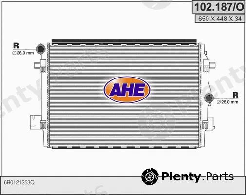 AHE 102.187/O — Radiator, engine cooling