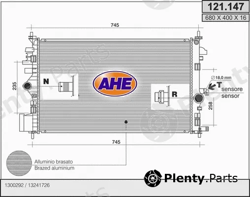 AHE 121.147 — Radiator, engine cooling