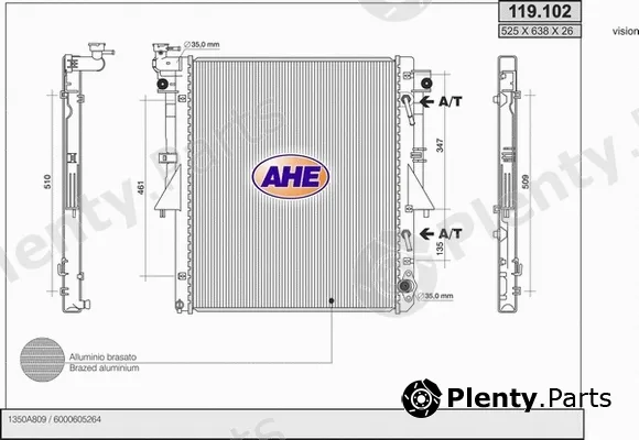 AHE 119.102 — Radiator, engine cooling