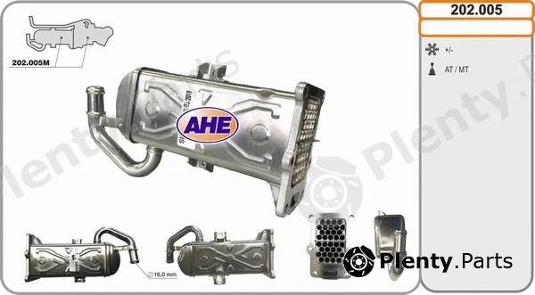 AHE 202.005 — Cooler, exhaust gas recirculation