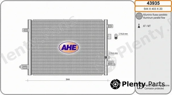 AHE 43935 — Condenser, air conditioning