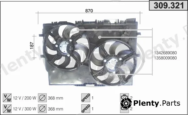 AHE 309.321 — Fan, engine cooling