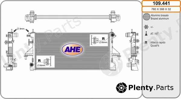 AHE 109.441 — Radiator, engine cooling