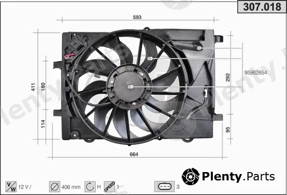 AHE 307.018 — Fan, engine cooling