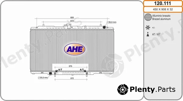 AHE 120.111 — Radiator, engine cooling