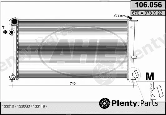 AHE 106.056 — Radiator, engine cooling