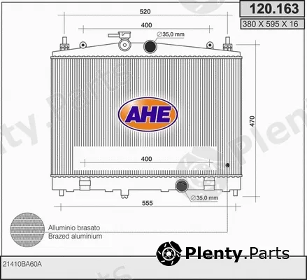 AHE 120.163 — Radiator, engine cooling