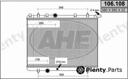 AHE 106.108 — Radiator, engine cooling