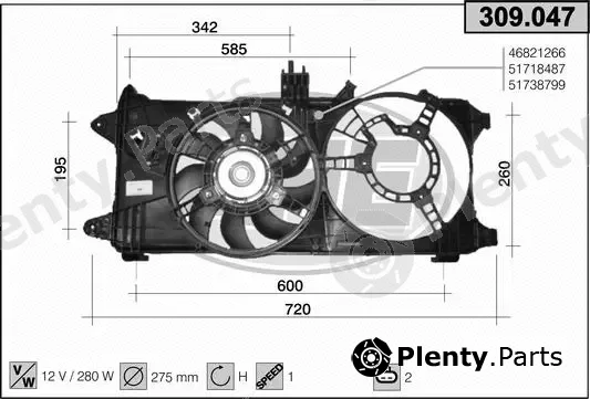AHE 309.047 — Fan, engine cooling
