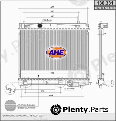 AHE 130.331 — Radiator, engine cooling