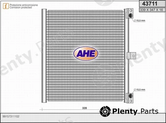 AHE 43711 — Condenser, air conditioning