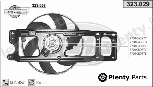 AHE 323.029 — Fan, engine cooling