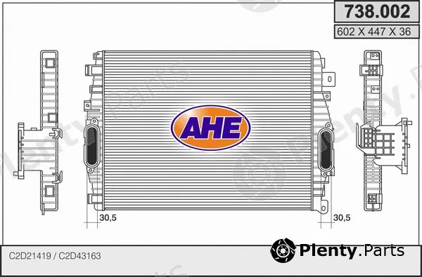 AHE 738.002 — Charge Air Cooler