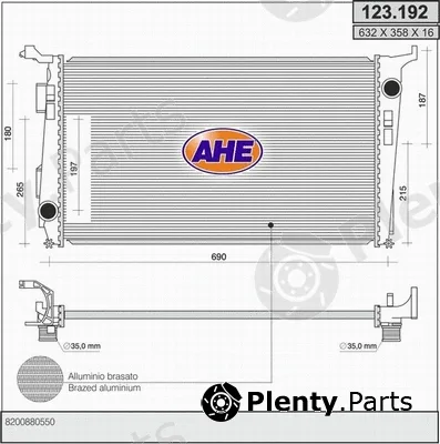 AHE 123.192 — Radiator, engine cooling