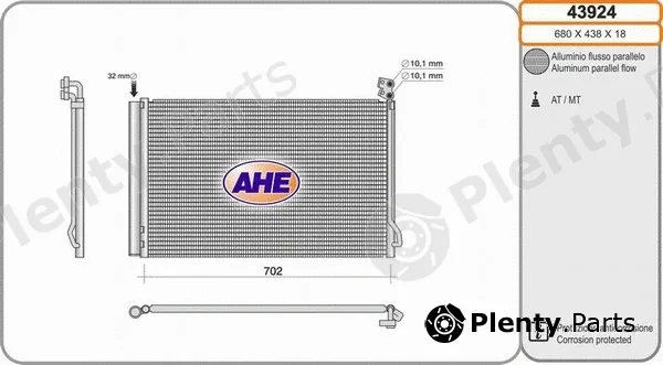 AHE 43924 — Condenser, air conditioning
