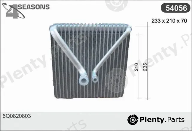 AHE 54056 — Evaporator, air conditioning