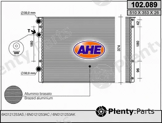 AHE 102.089 — Radiator, engine cooling