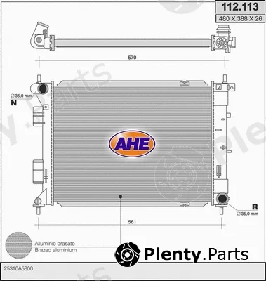 AHE 112.113 — Radiator, engine cooling