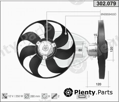 AHE 302.079 — Fan, engine cooling