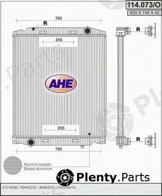 AHE 114.073/O — Radiator, engine cooling