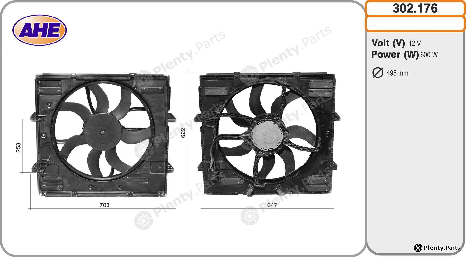 AHE 302.176 — Fan, engine cooling