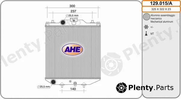 AHE 129.015/A — Radiator, engine cooling
