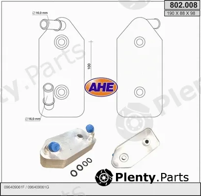 AHE 802.008 — Oil Cooler, engine oil