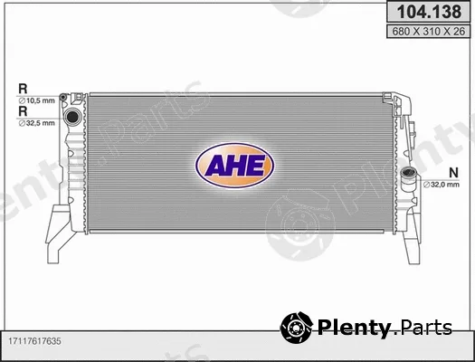 AHE 104.138 — Radiator, engine cooling
