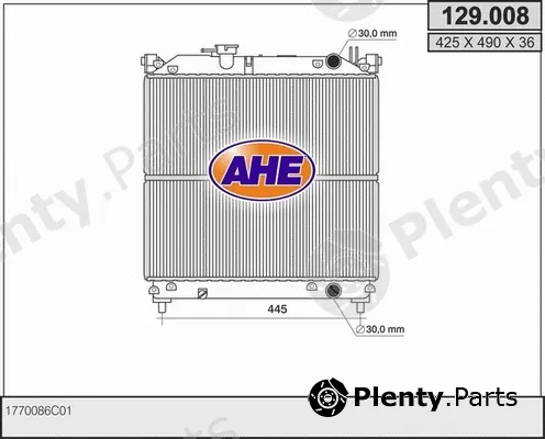AHE 129.008 — Radiator, engine cooling