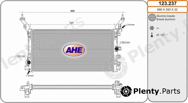 AHE 123.237 — Radiator, engine cooling