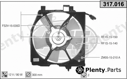 AHE 317.016 — Fan, engine cooling