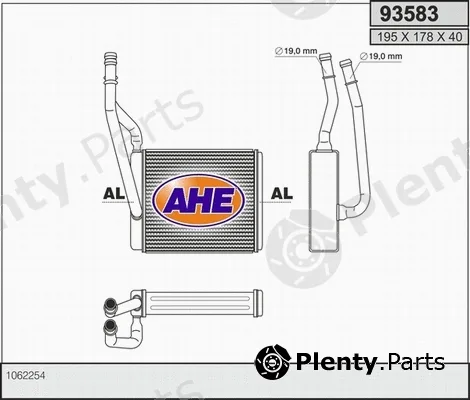 AHE 93583 — Heat Exchanger, interior heating