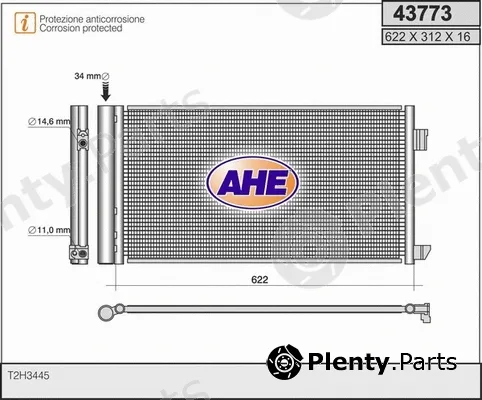 AHE 43773 — Condenser, air conditioning