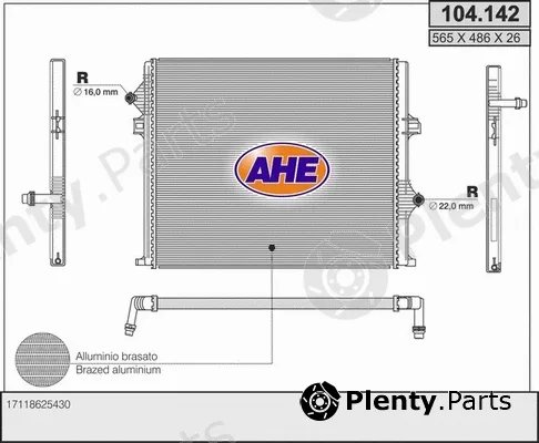 AHE 104.142 — Radiator, engine cooling