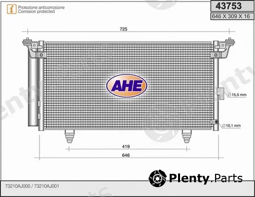 AHE 43753 — Condenser, air conditioning
