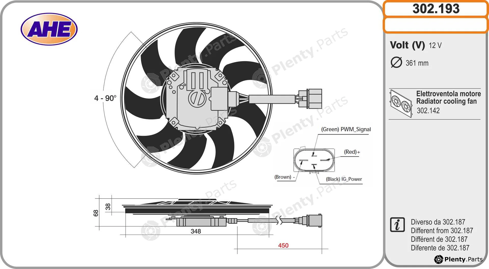AHE 302.193 — Fan, engine cooling