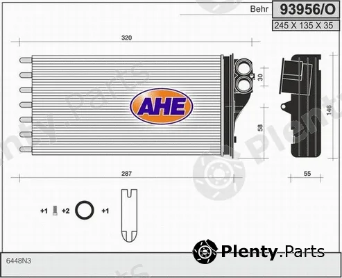 AHE 93956/O — Heat Exchanger, interior heating