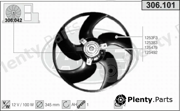 AHE 306.101 — Fan, engine cooling