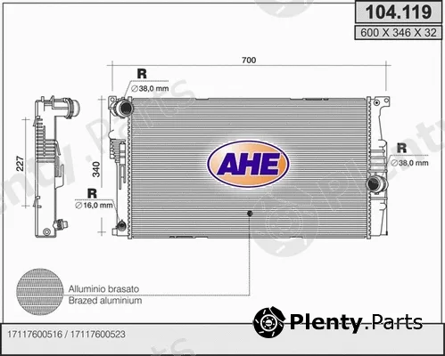 AHE 104.119 — Radiator, engine cooling
