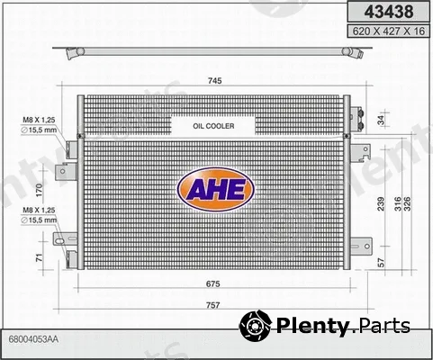 AHE 43438 — Condenser, air conditioning