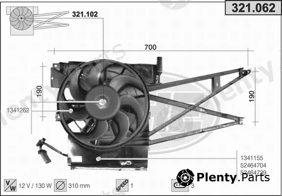 AHE 321.062 — Fan, engine cooling