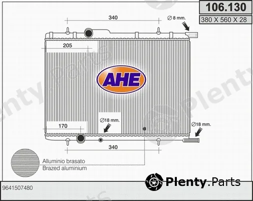 AHE 106.130 — Radiator, engine cooling