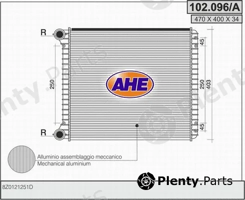 AHE 102.096/A — Radiator, engine cooling