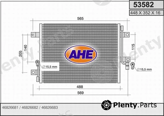 AHE 53582 — Condenser, air conditioning