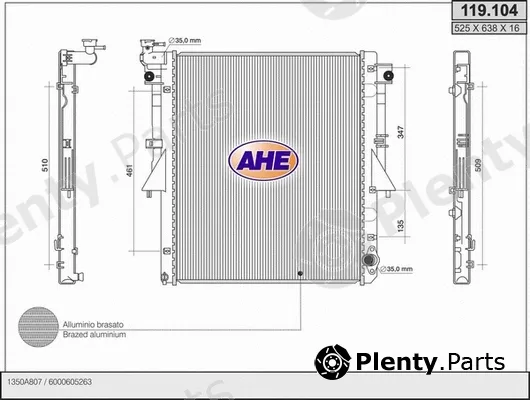 AHE 119.104 — Radiator, engine cooling