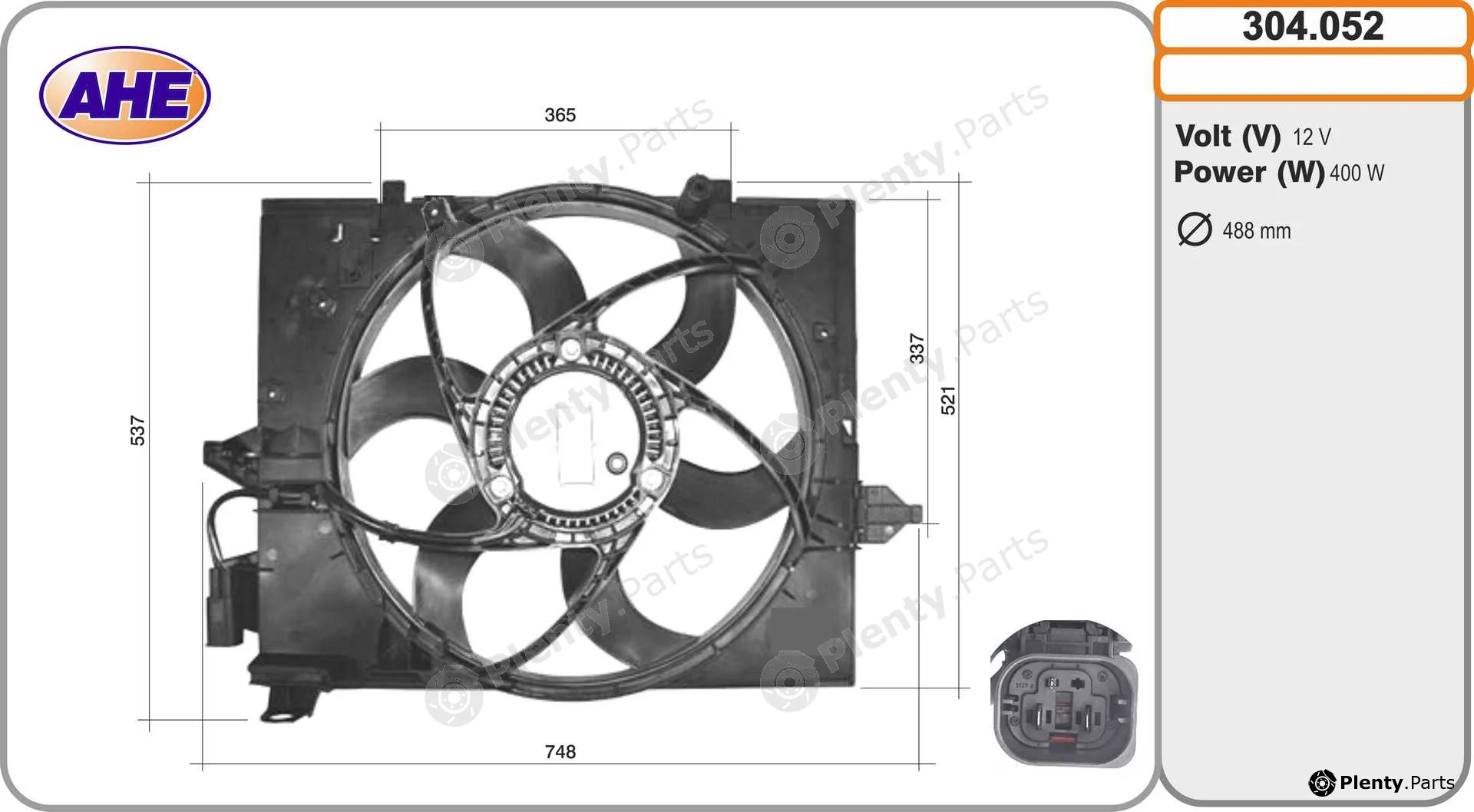 AHE 304.052 — Fan, engine cooling